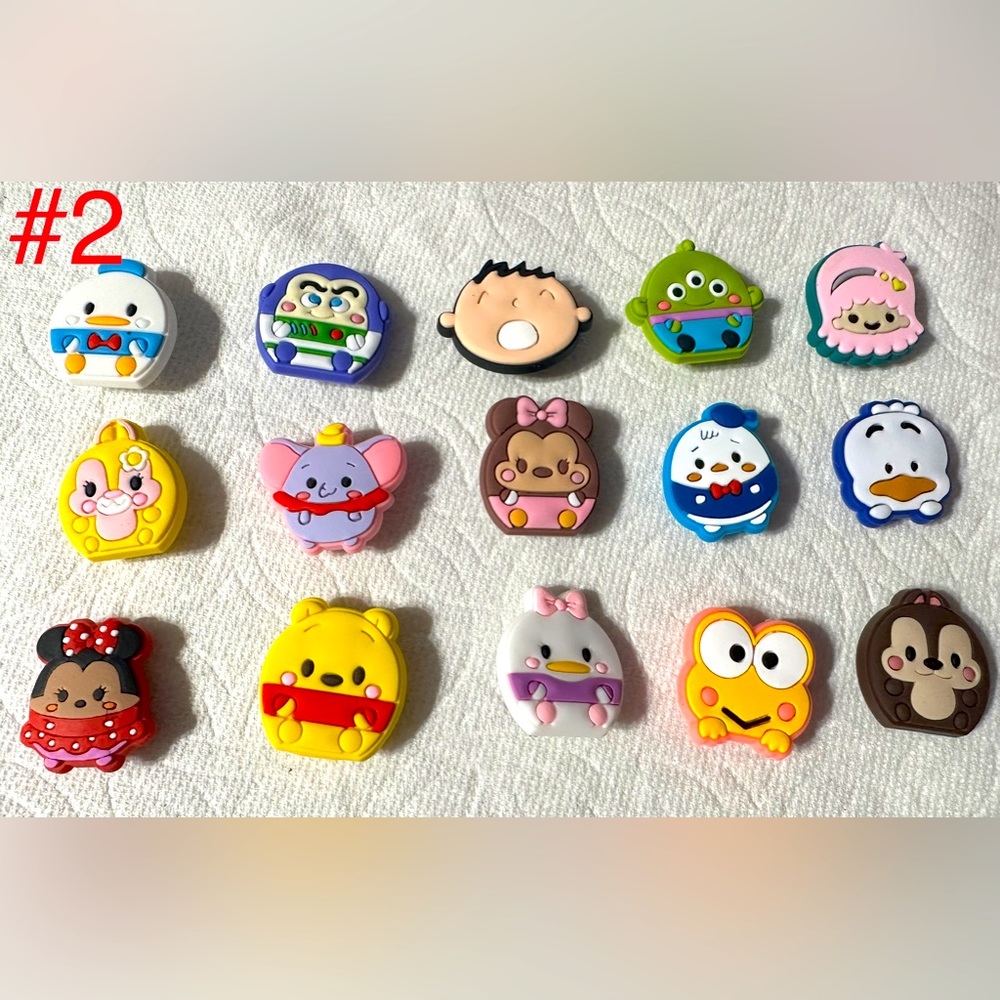 Disney characters charms for crocs 15 pieces for $15